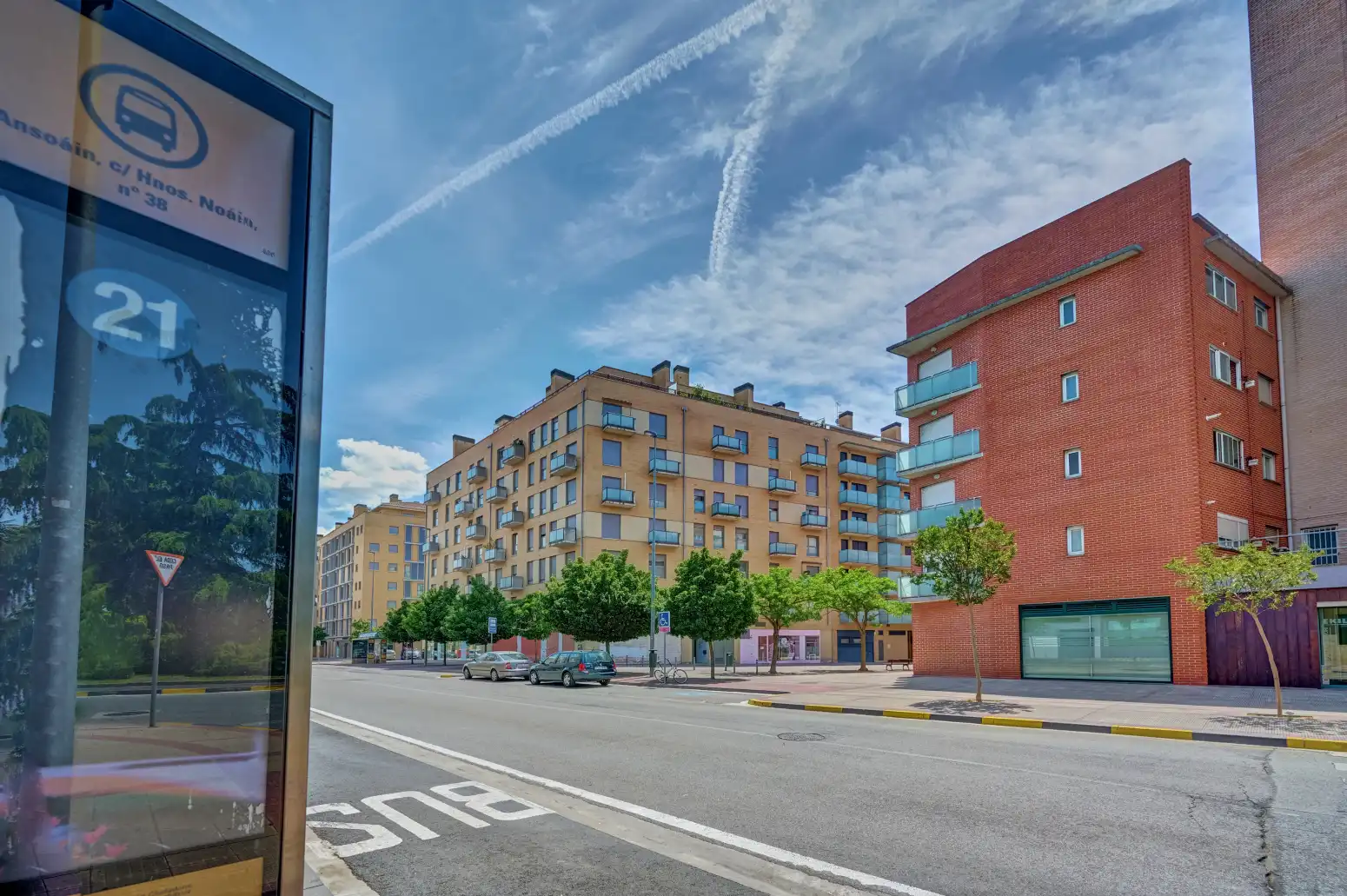 Vista exterior de Piso en venta en Ansoáin / Antsoain con Calefacción, Parquet y Trastero