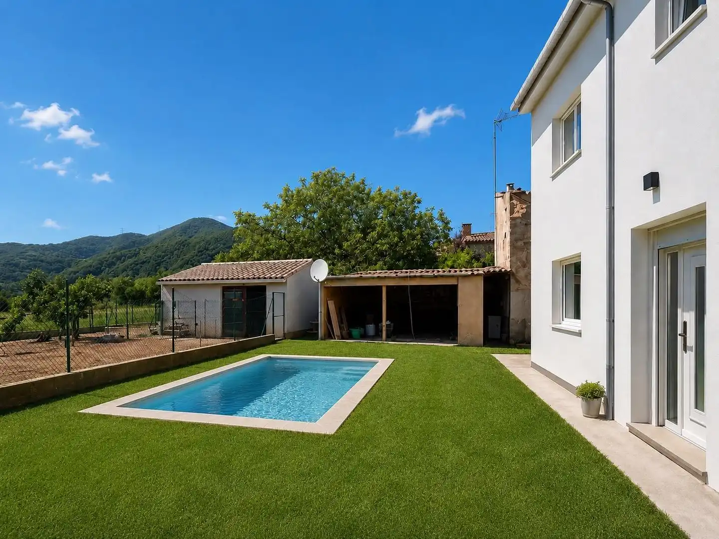 Swimming pool of Attic for sale in Bescanó  with Heating, Private garden and Storage room