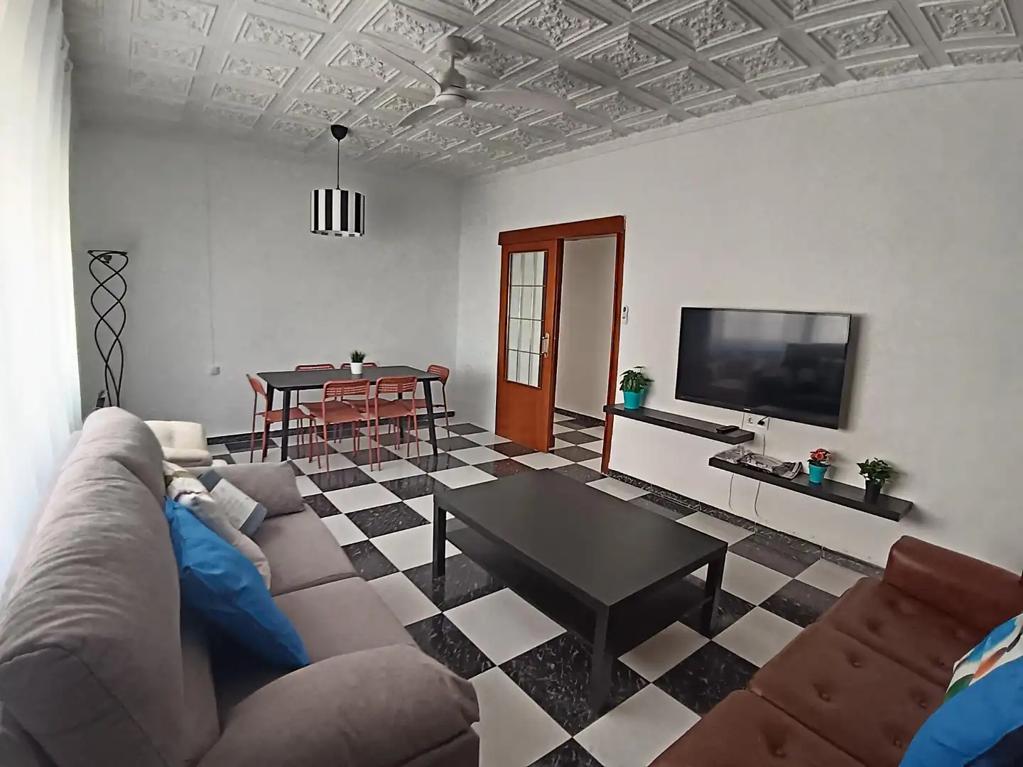 Living room of Flat for rent in Cartagena  with Terrace, Furnished and Balcony