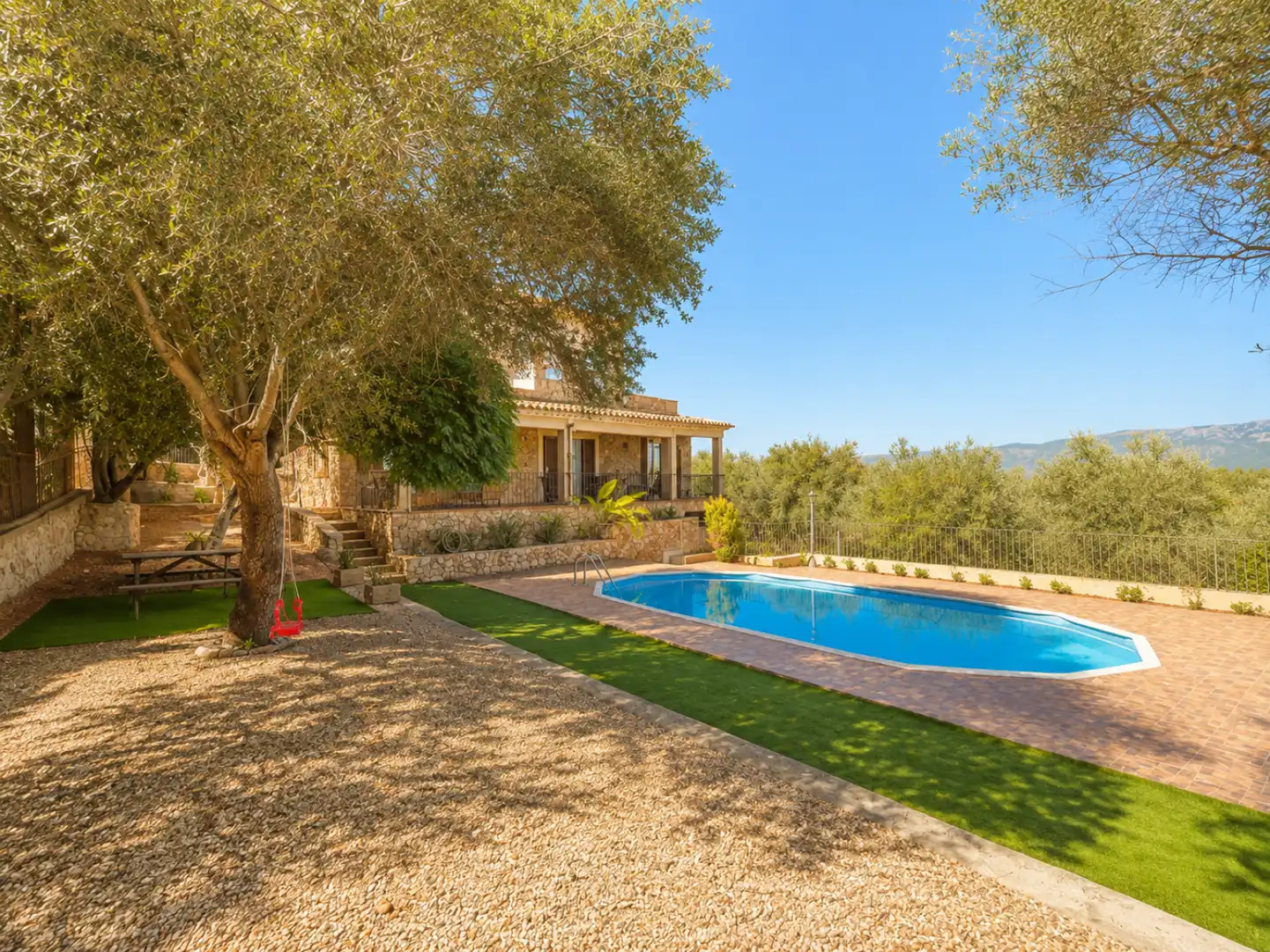 Swimming pool of Houses for rent in Santa Eugènia  with Air Conditioner, Heating and Private garden