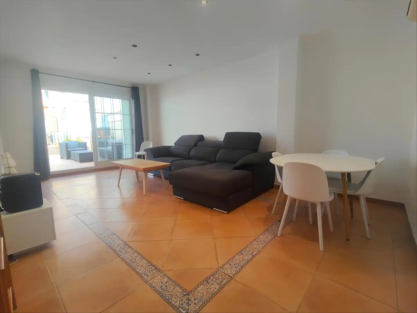 Sala d'estar de Pis en venda en Sollana amb Aire condicionat, Terrassa i Moblat