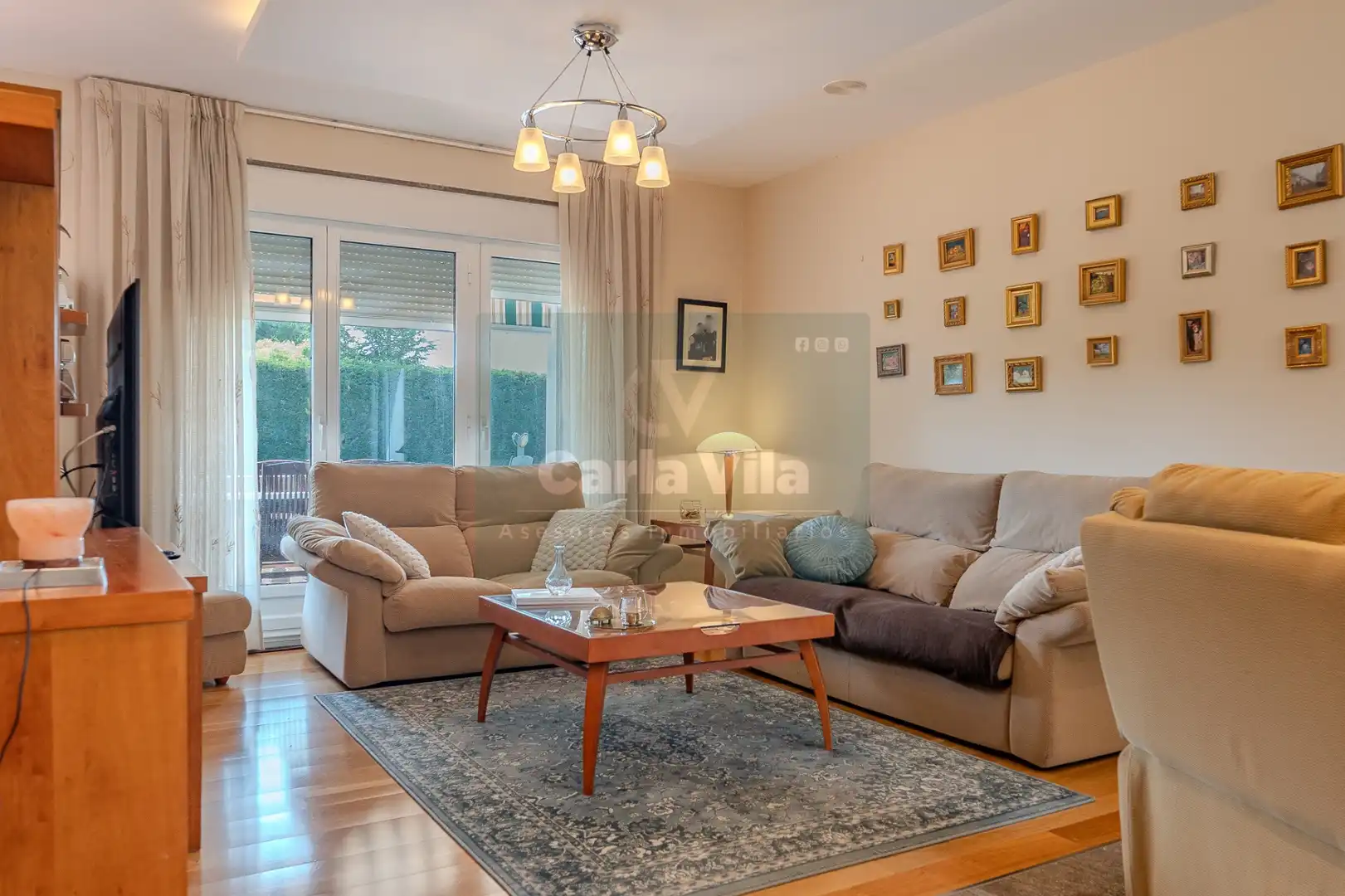 Living room of Houses for sale in Outeiro de Rei  with Heating, Private garden and Parquet flooring