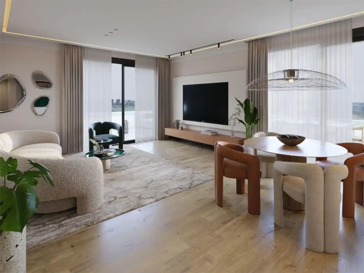 Sala de estar de Piso en venta en  Madrid Capital con Aire acondicionado, Piscina y Balcón