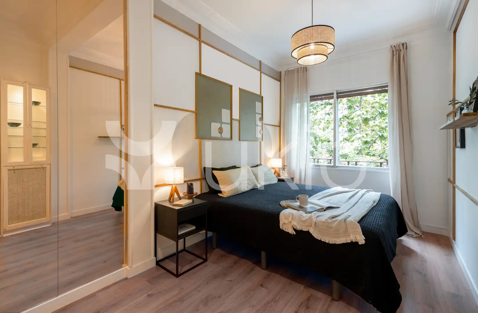 Habitación de Apartamento de alquiler en Madrid con Aire acondicionado, Calefacción y Amueblado
