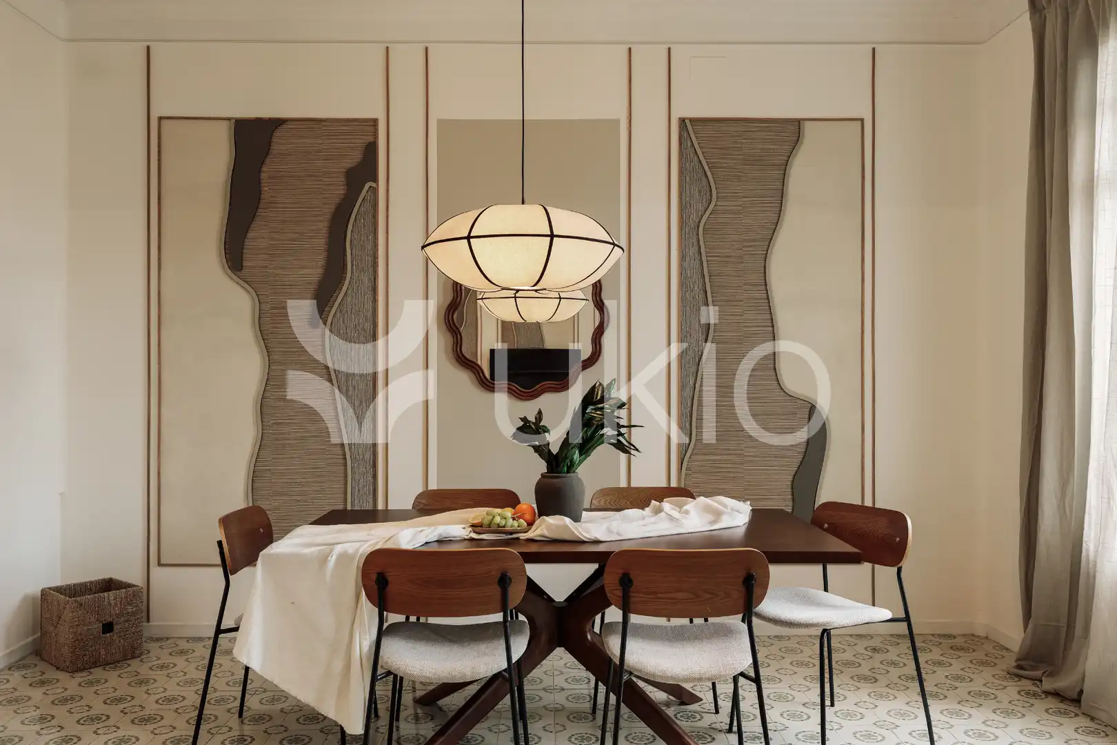 Dining room of Apartments for rent in Barcelona  with Air Conditioner, Heating and Furnished