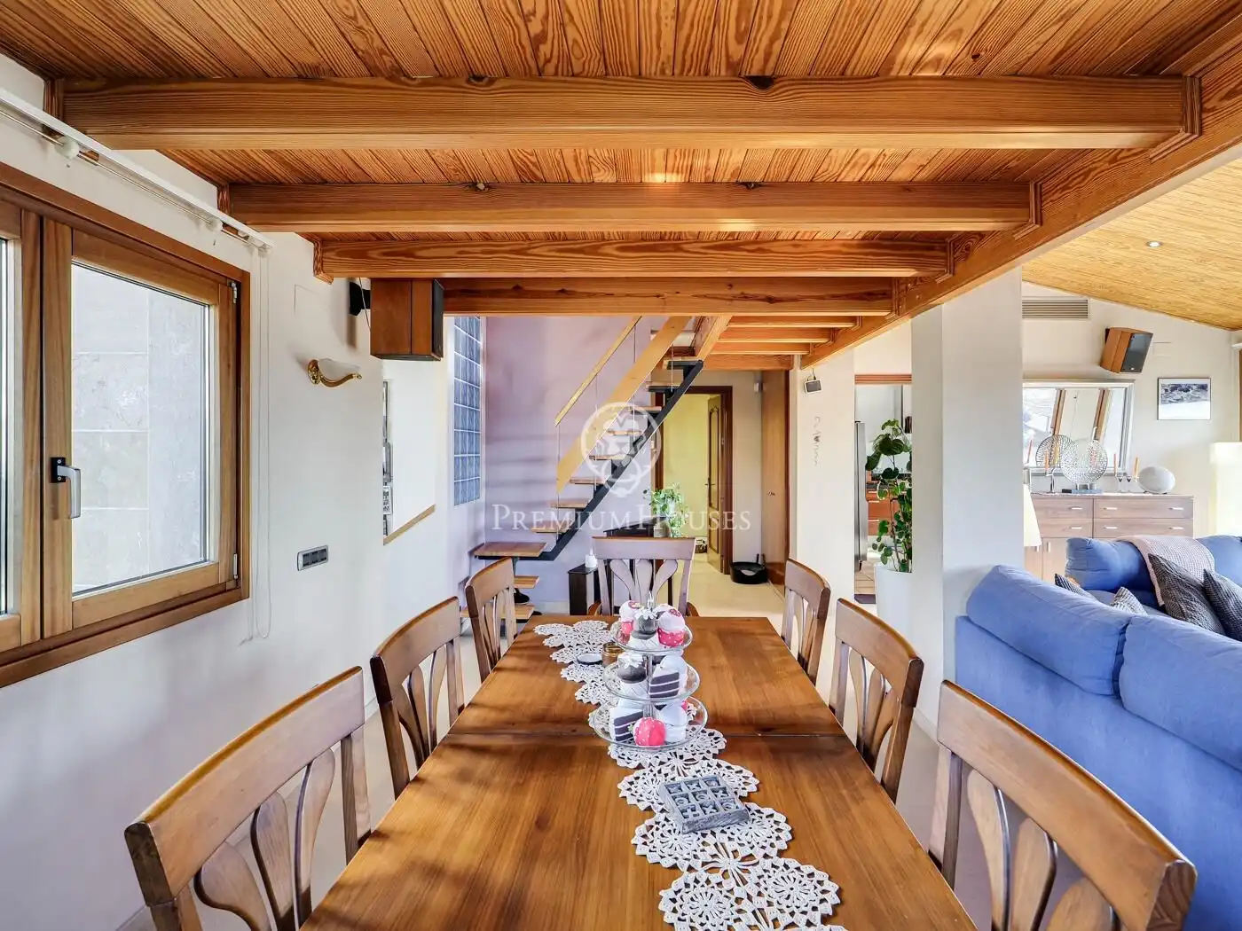 Dining room of Houses for sale in Olesa de Montserrat  with Air Conditioner, Private garden and Terrace