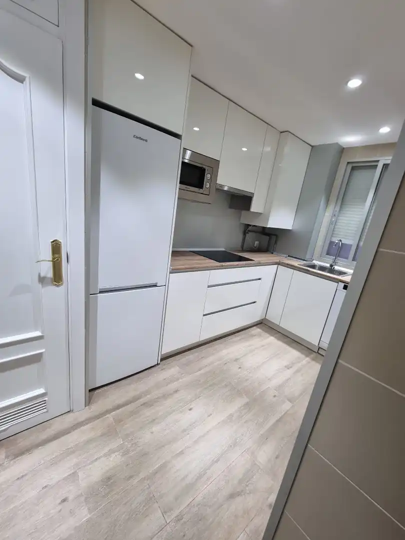Kitchen of Flat for rent in Madrid  with Air Conditioner, Heating and Parquet flooring