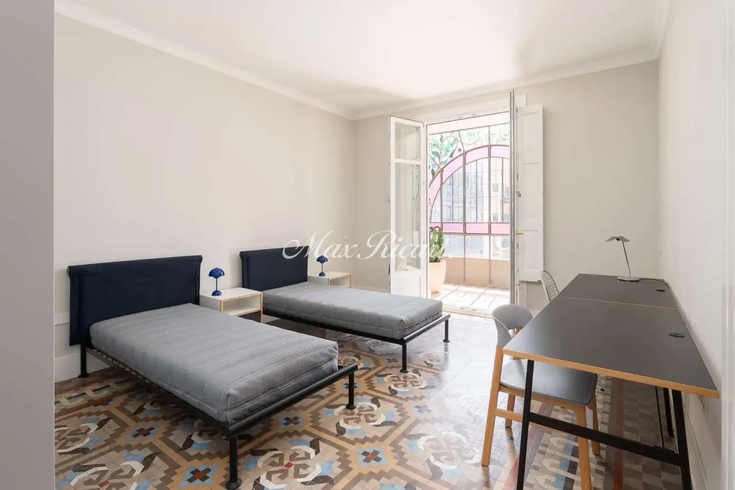 Bedroom of Flat for rent in Barcelona  with Air Conditioner, Heating and Storage room