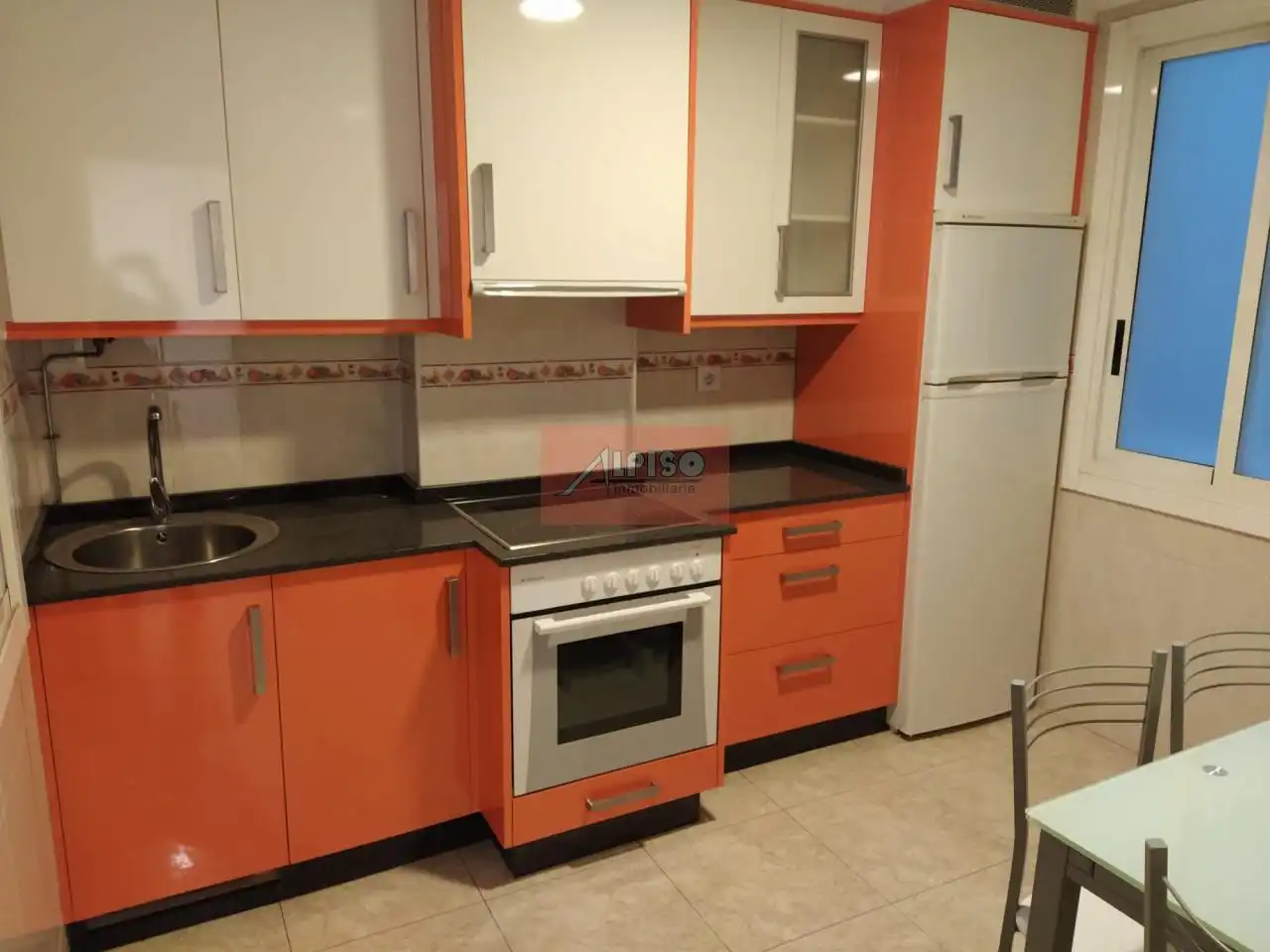 Cocina de Piso de alquiler en Ourense Capital  con Calefacción, Amueblado y Balcón
