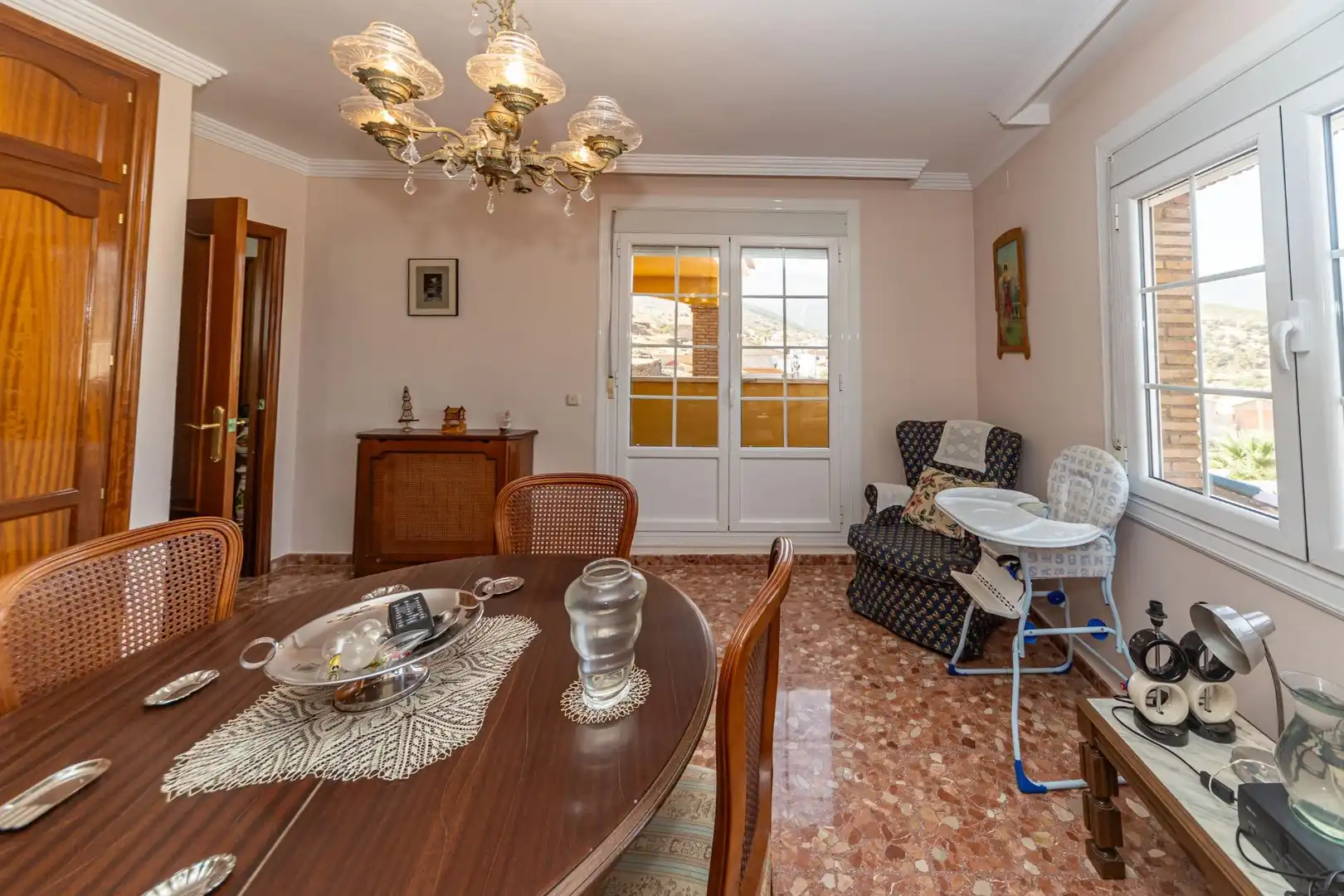 Dining room of Houses for sale in Aldeire  with Air Conditioner, Heating and Balcony