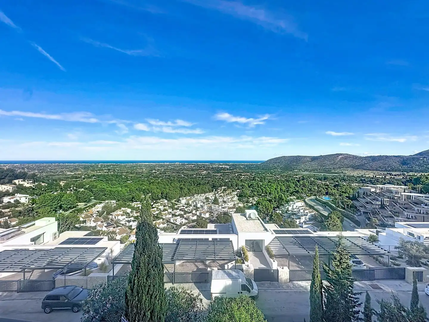Vista exterior de Casa o xalet en venda en Pedreguer amb Aire condicionat, Terrassa i Balcó