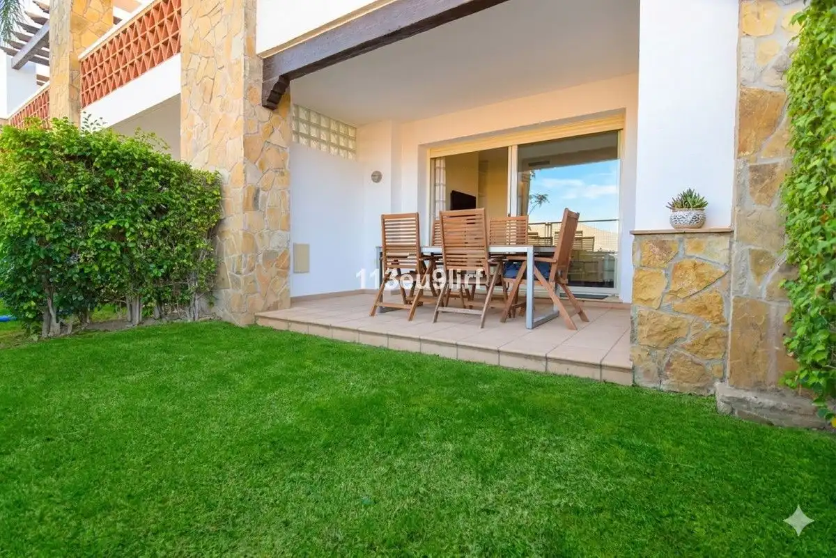 Terraza de Casa adosada de alquiler en Mijas con Aire acondicionado, Calefacción y Jardín privado