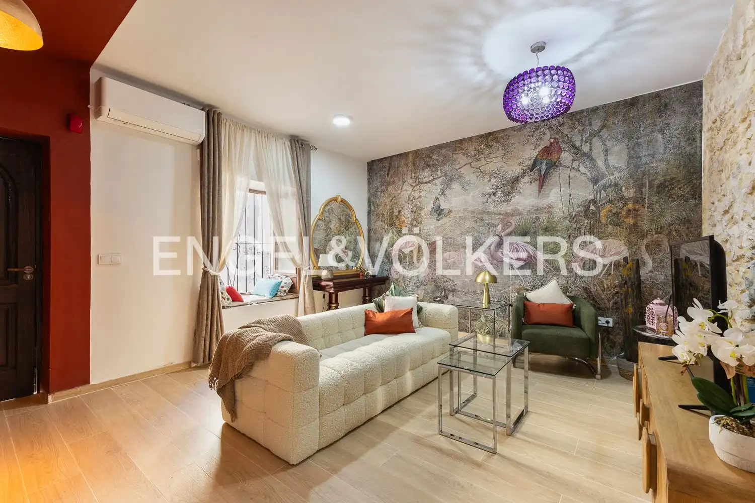 Sala de estar de Casa o chalet de alquiler en Bétera con Aire acondicionado, Calefacción y Jardín privado