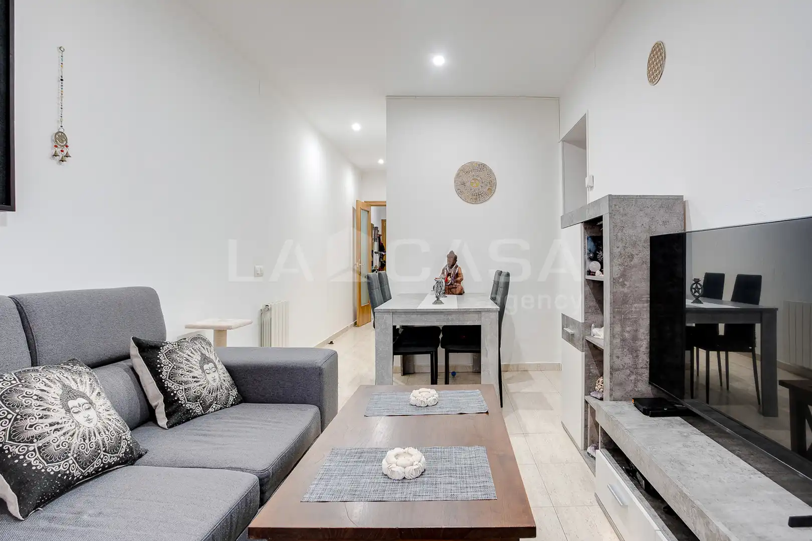Sala de estar de Piso en venta en Sant Adrià de Besòs con Calefacción