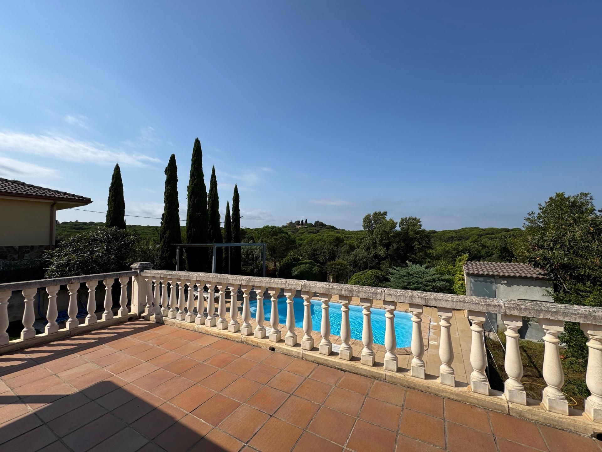Terrace of House or chalet for sale in Caldes de Malavella  with Air Conditioner, Terrace and Swimming Pool