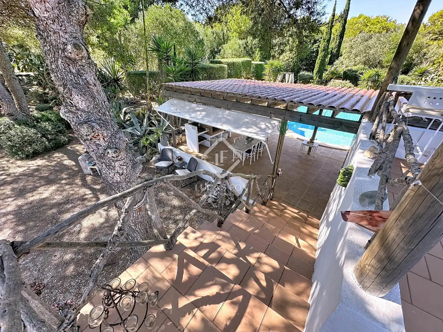 Terrassa de Finca rústica en venda en Sant Lluís amb Aire condicionat, Calefacció i Jardí privat