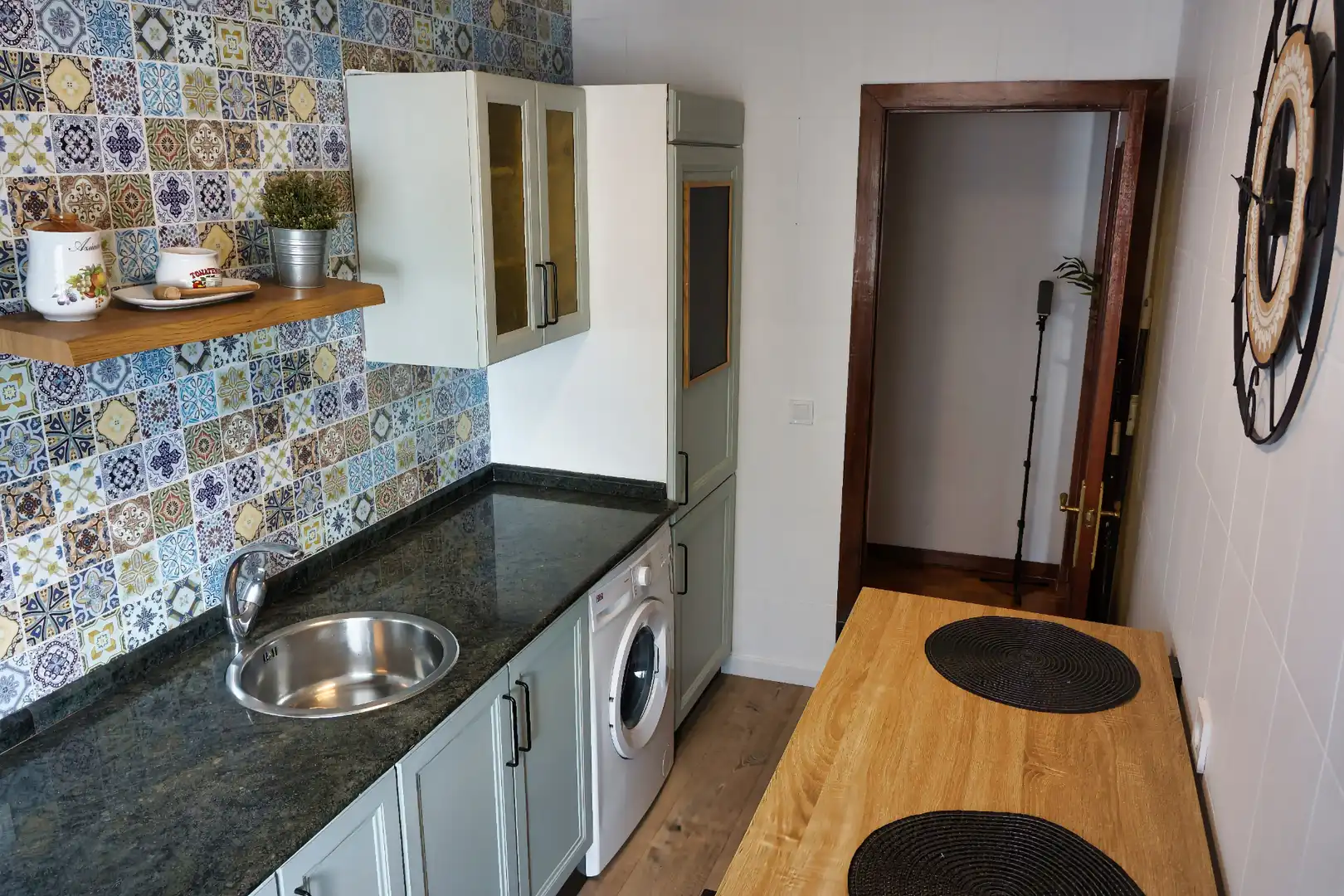 Kitchen of Flat for sale in Corvera de Asturias  with Parquet flooring, Storage room and Furnished