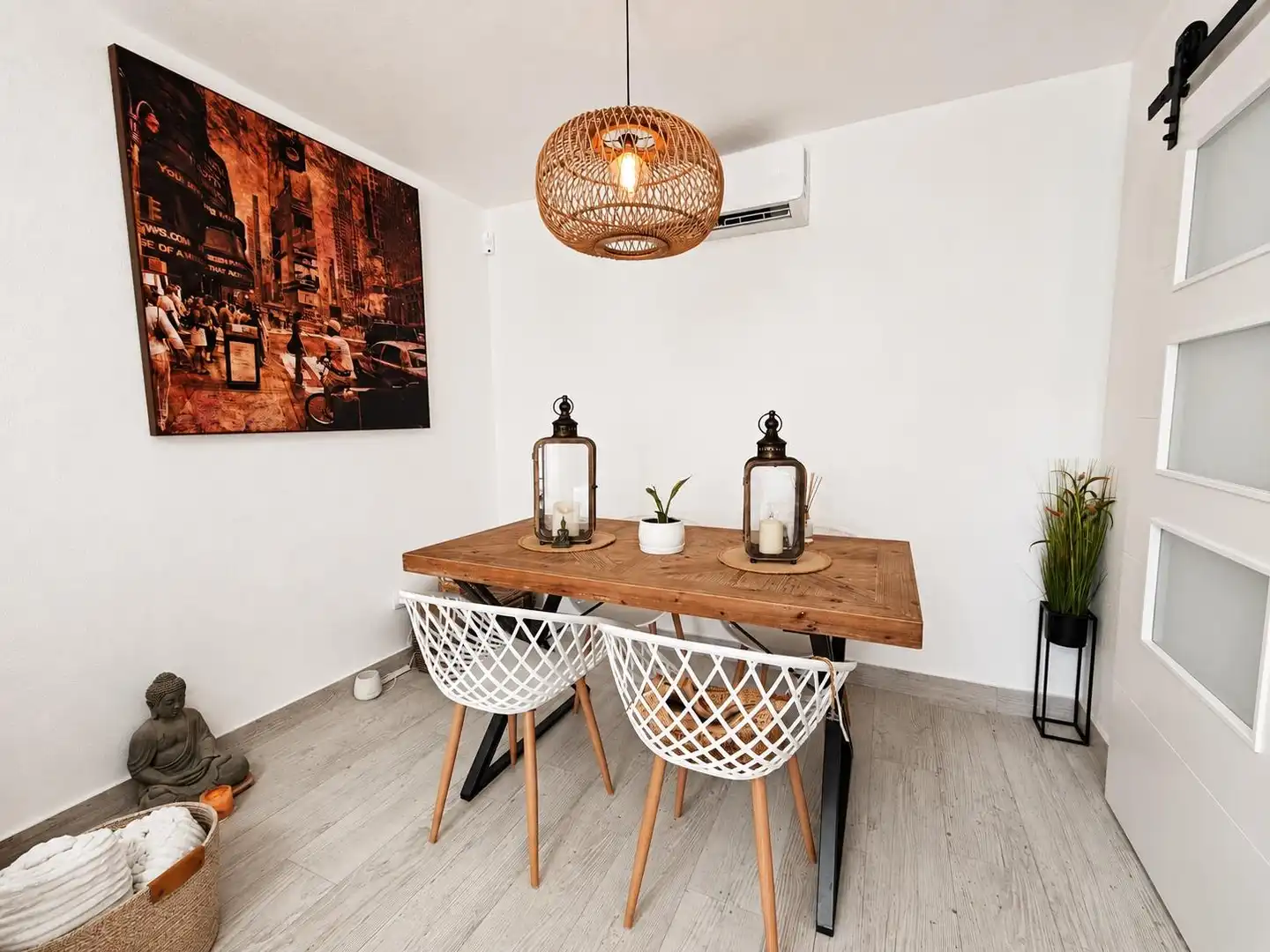 Dining room of Flat for sale in Santa Pola  with Air Conditioner, Heating and Parquet flooring