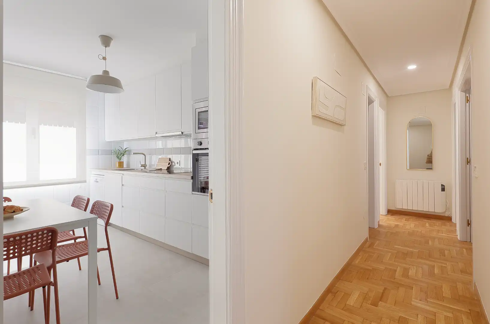 Cocina de Piso de alquiler en Avilés con Calefacción, Parquet y Terraza