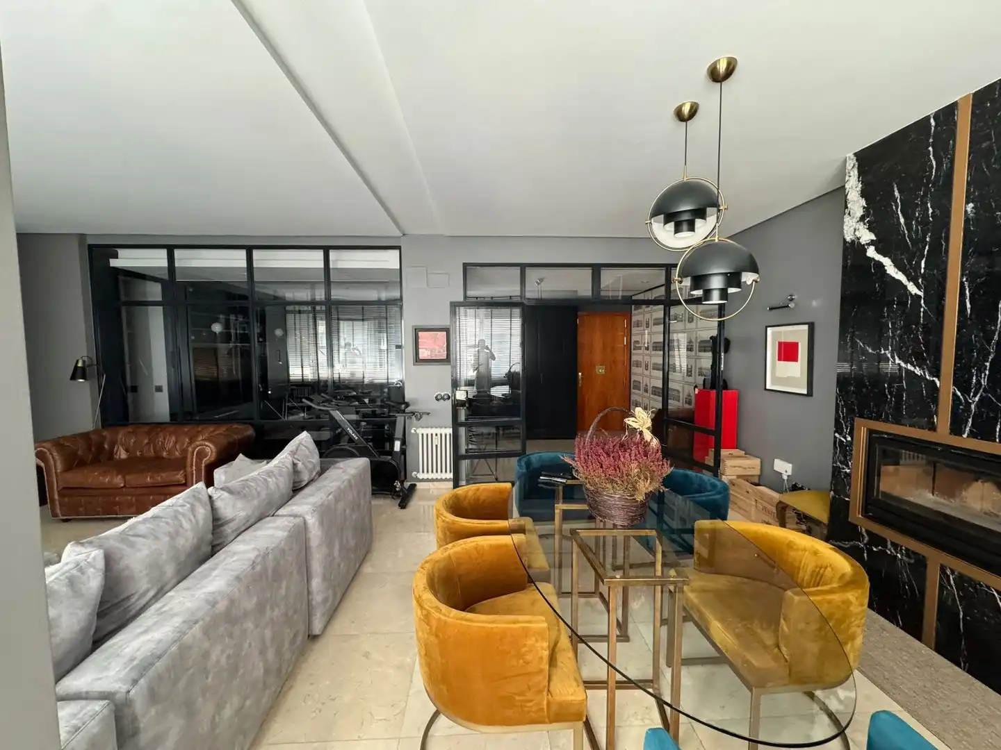 Wohnzimmer von Wohnung zur Miete in Madrid mit Klimaanlage, Heizung und Möbliert