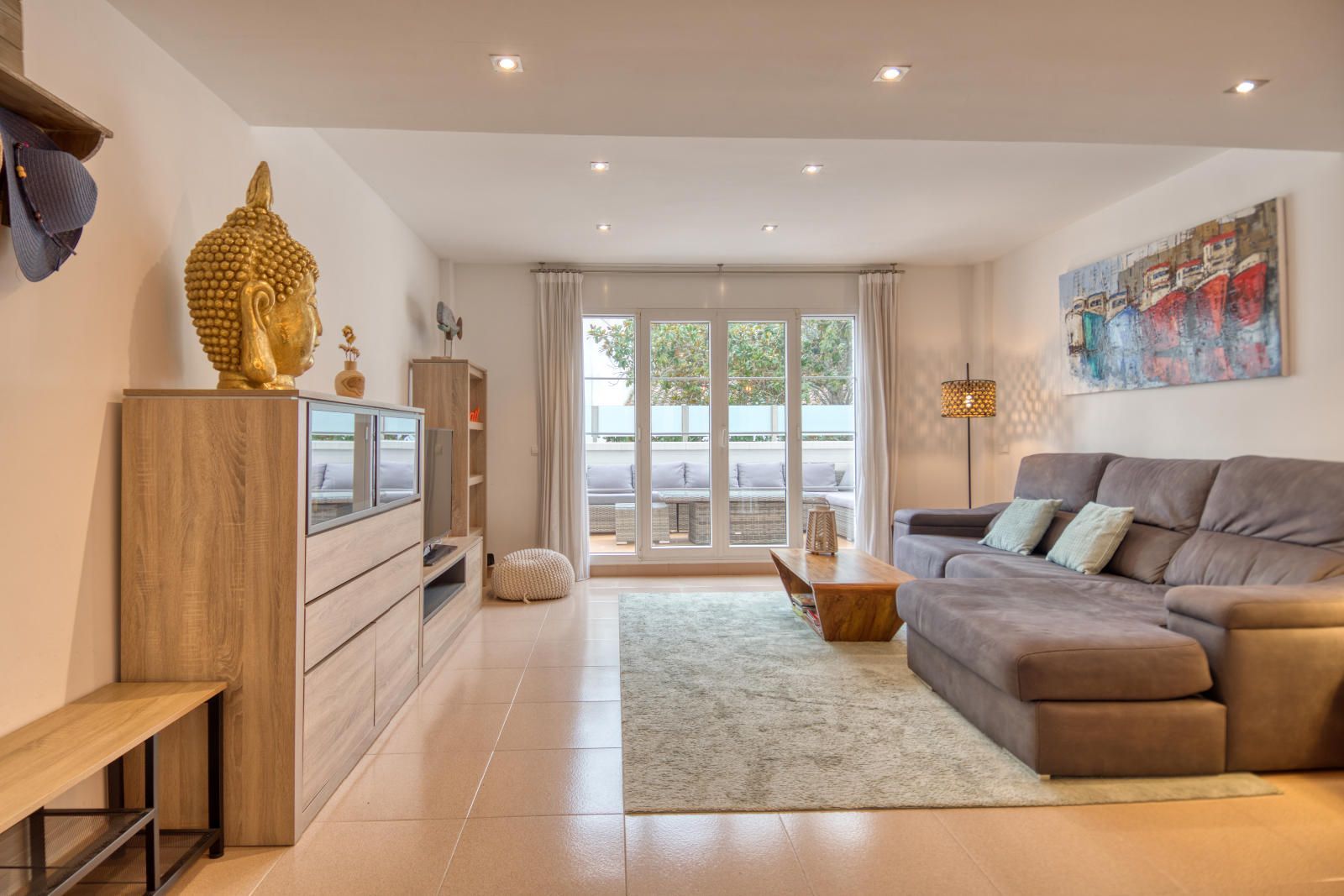 Sala d'estar de Casa adosada en venda en Palafrugell amb Aire condicionat i Calefacció