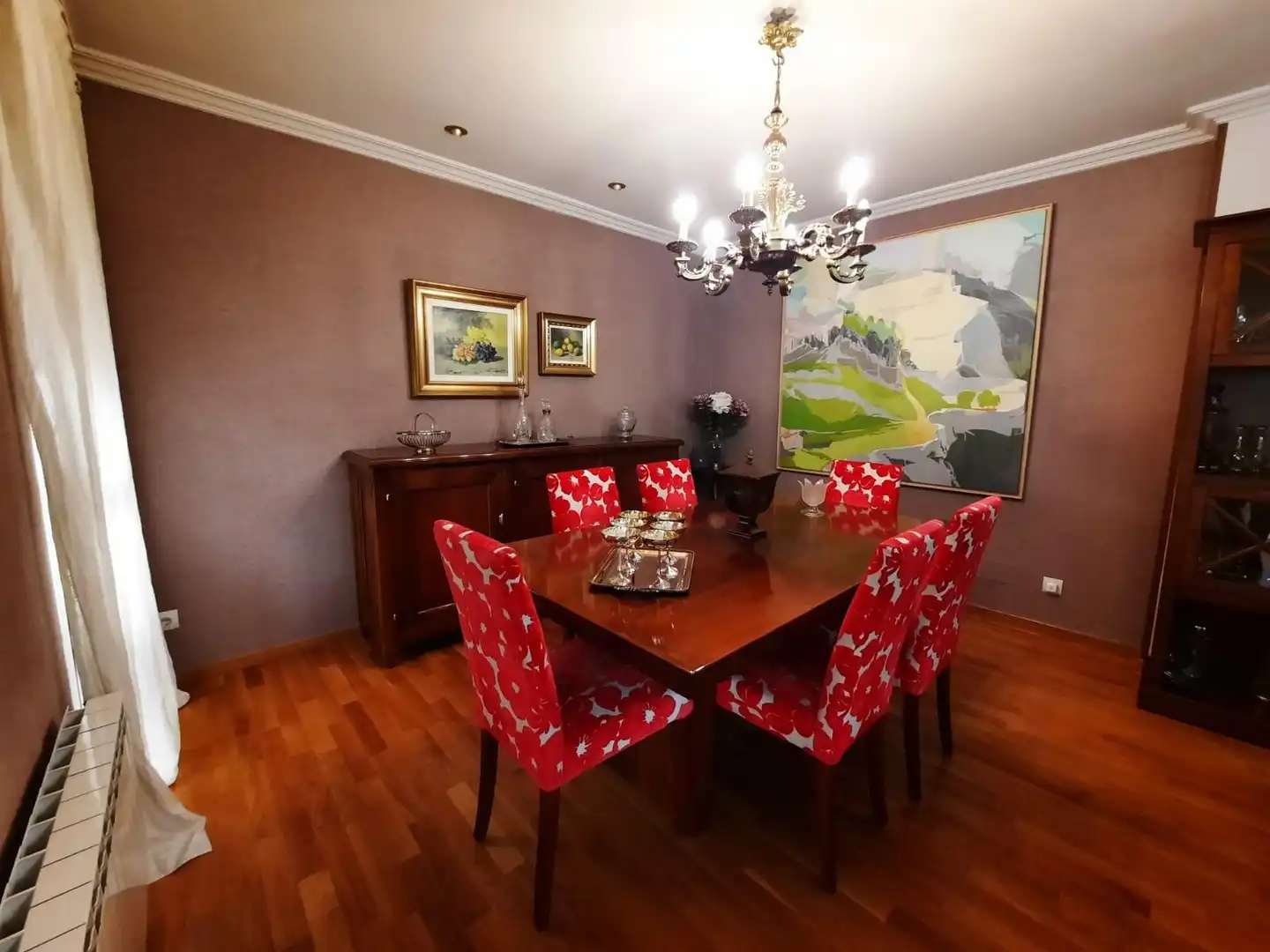 Dining room of Flat for sale in Lorca  with Parquet flooring, Storage room and Furnished