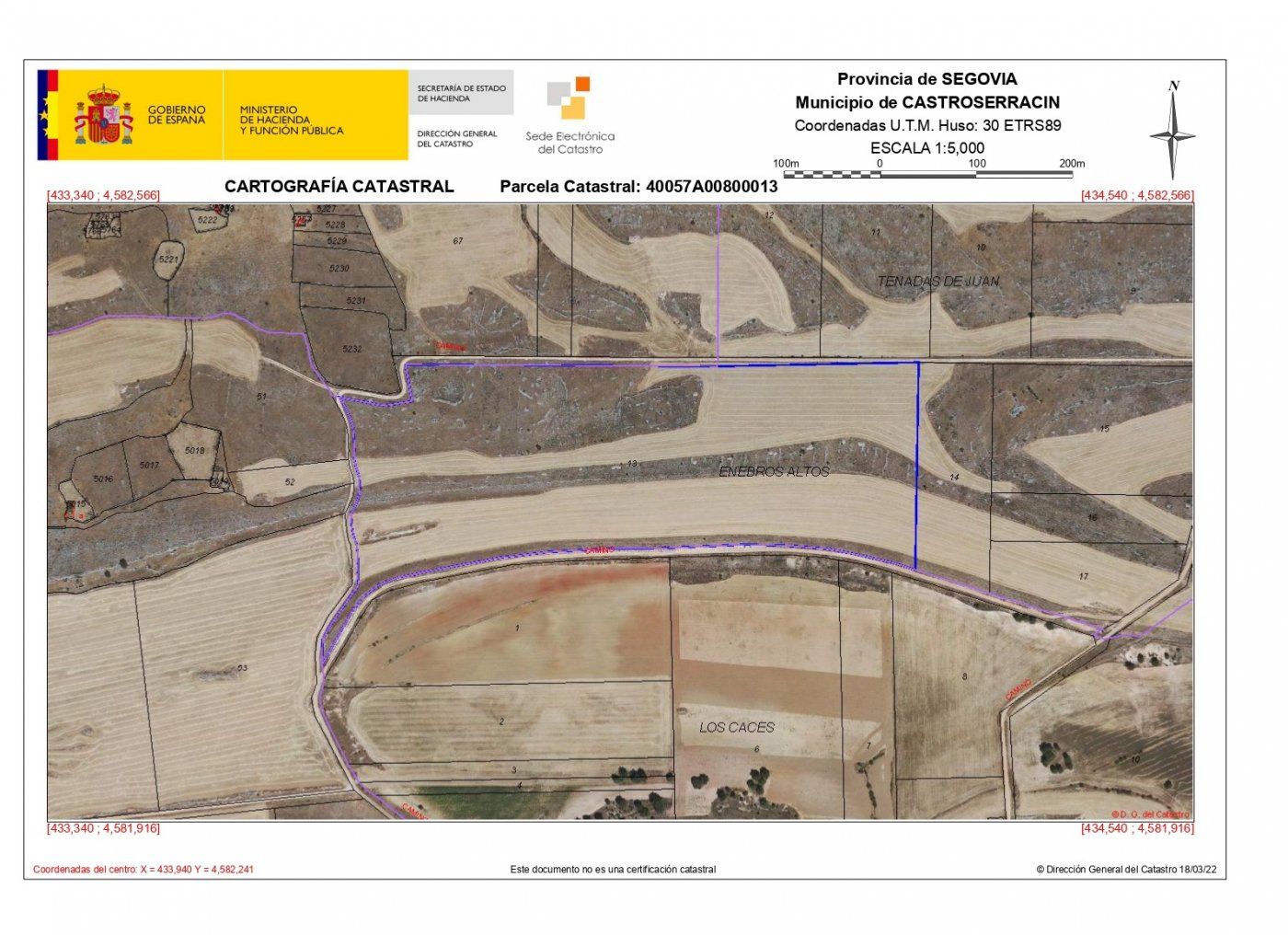 Terreno en venta en Castroserracín