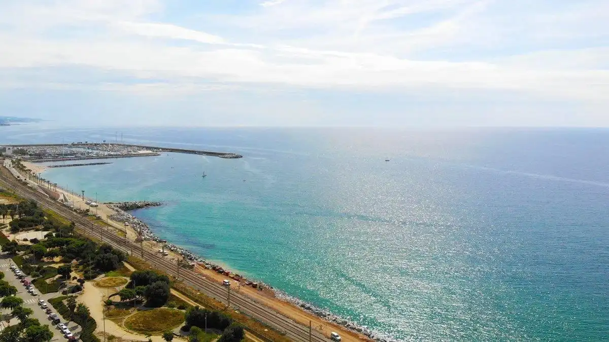 Vista exterior de Àtic en venda en Mataró amb Calefacció, Parquet i Terrassa