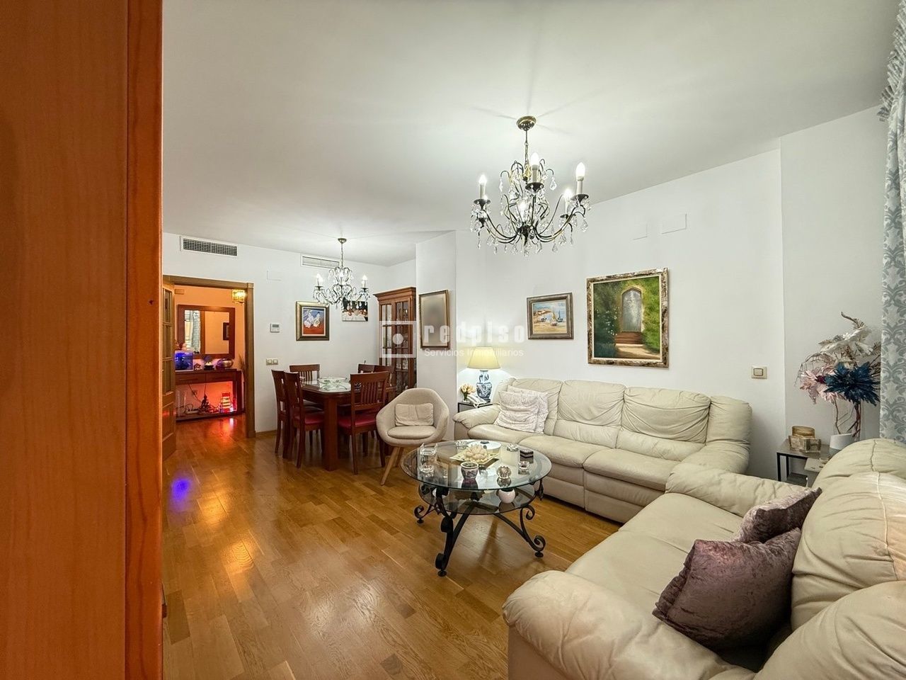 Living room of Flat for sale in Málaga Capital  with Air Conditioner, Heating and Parquet flooring