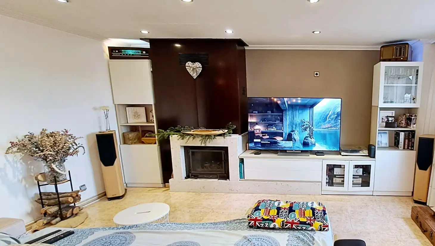 Sala de estar de Dúplex en venta en Malgrat de Mar con Aire acondicionado, Terraza y Amueblado