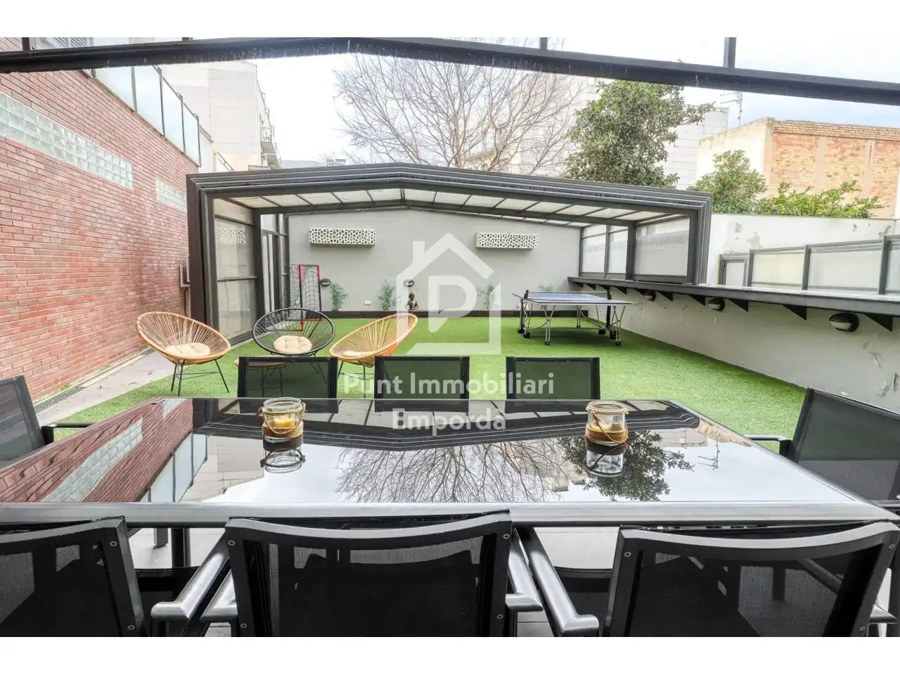 Terrace of Flat for sale in Figueres  with Air Conditioner, Heating and Private garden