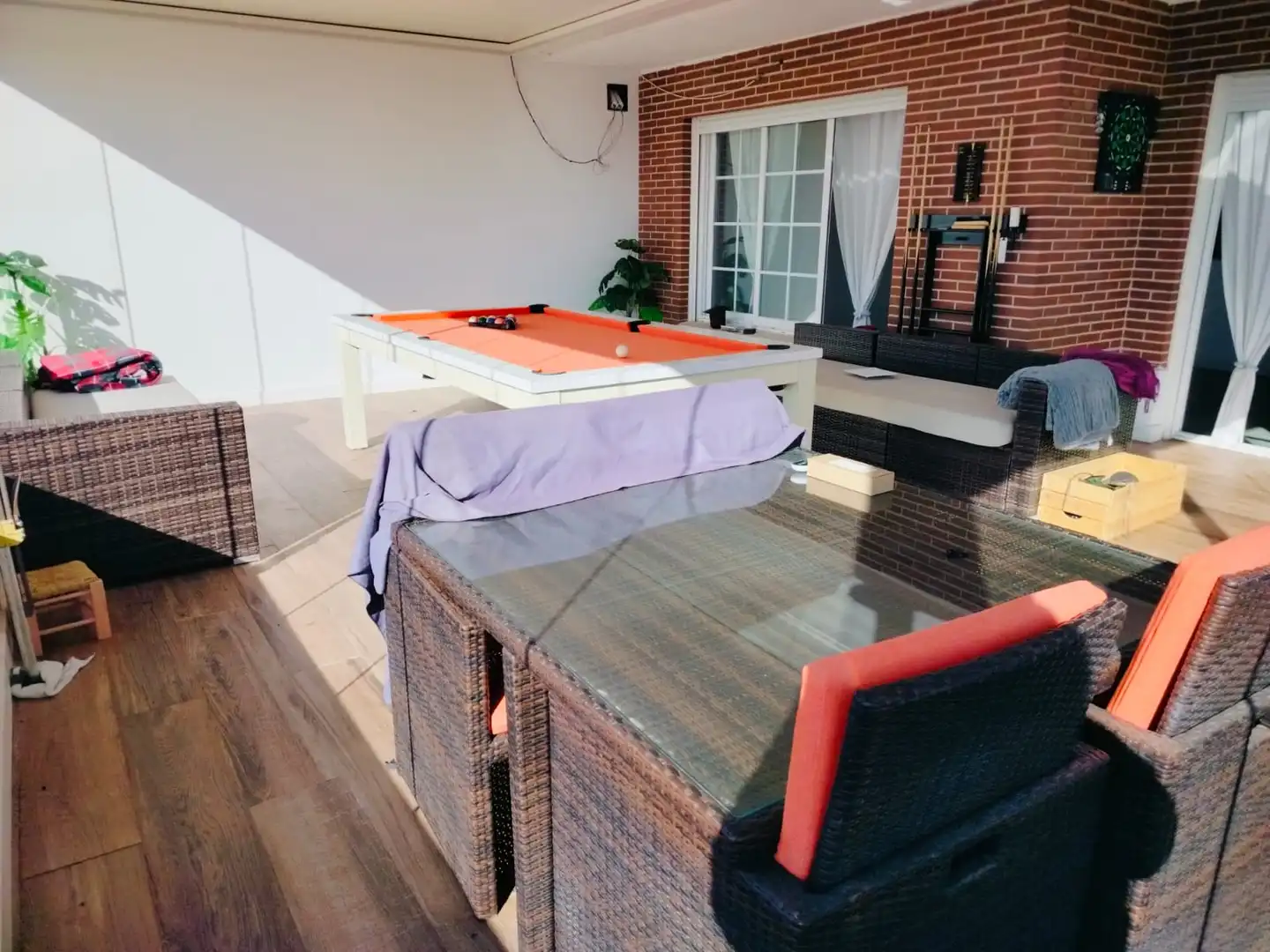 Terraza de Casa adosada en venta en Moraleja de Enmedio con Aire acondicionado, Calefacción y Jardín privado