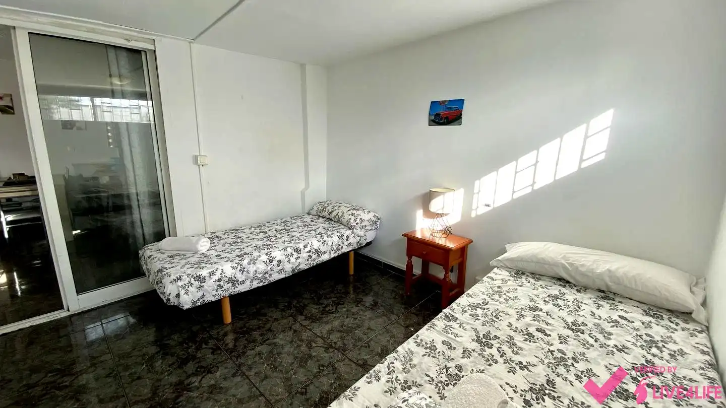 Bedroom of Attic for rent in Valencia  with Air Conditioner, Terrace and Furnished