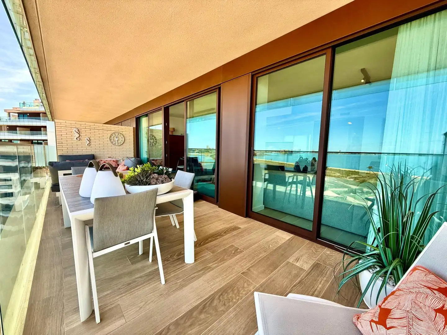 Terrace of Flat for sale in Cartagena  with Air Conditioner, Heating and Private garden