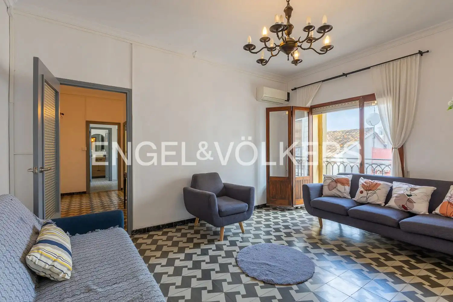Sala de estar de Piso en venta en Dénia con Aire acondicionado, Calefacción y Balcón