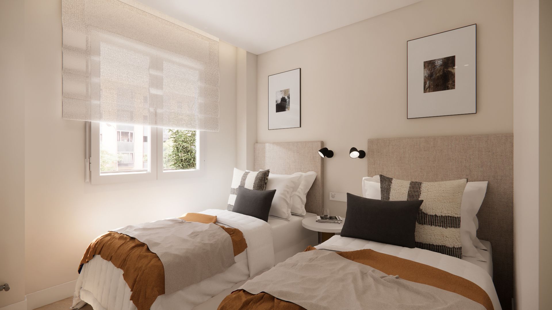 Bedroom of Flat for sale in  Madrid Capital  with Air Conditioner, Heating and Furnished