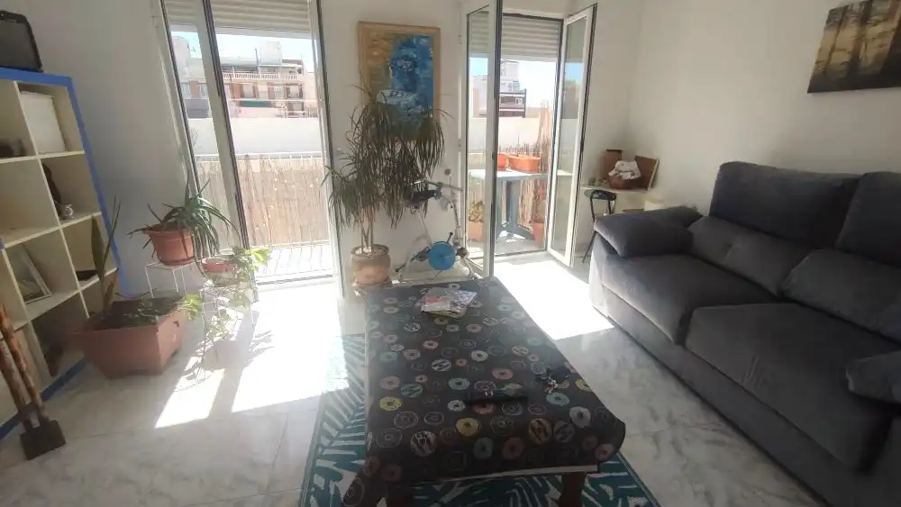 Sala d'estar de Àtic en venda en Santa Pola amb Terrassa i Moblat