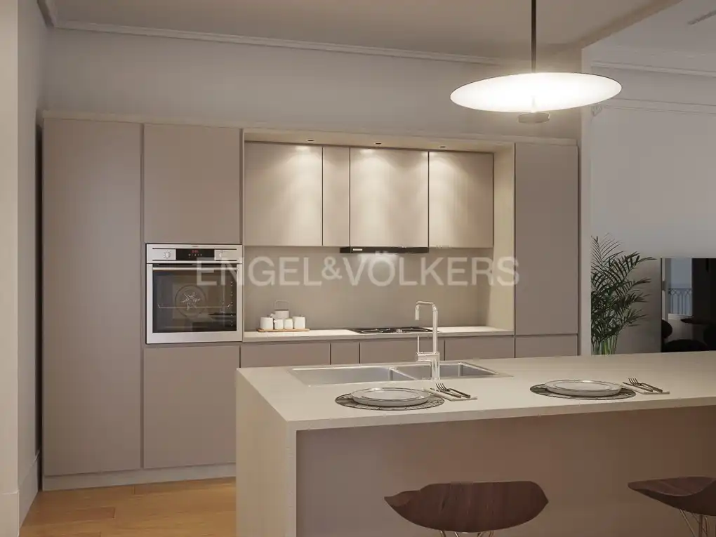 Kitchen of Apartments for sale in Valencia  with Air Conditioner, Heating and Balcony