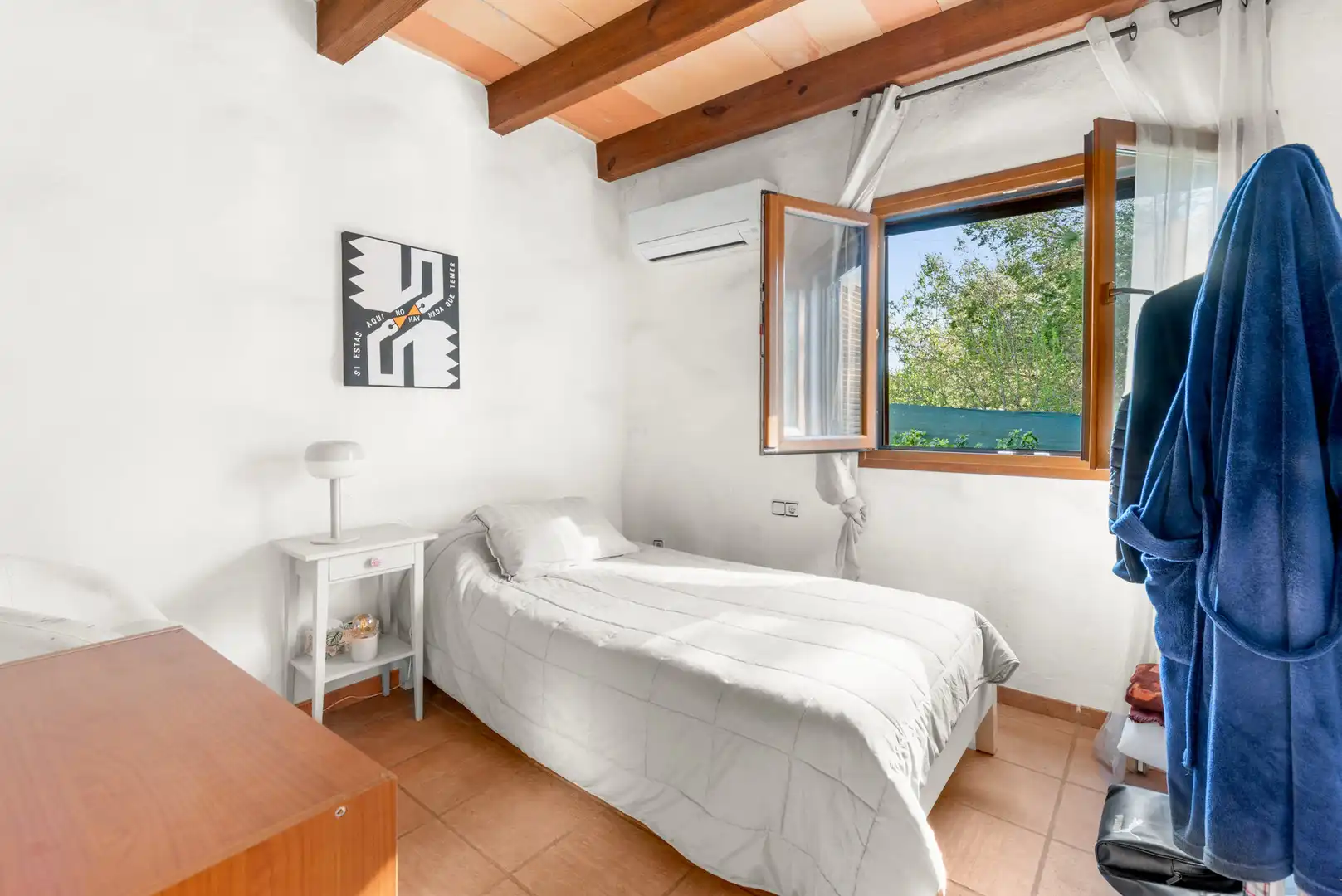 Schlafzimmer von Country house zum Verkauf in Calvià mit Klimaanlage, Heizung und Terrasse