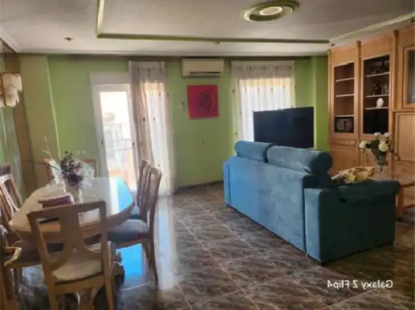 Sala de estar de Piso en venta en Elche / Elx con Aire acondicionado, Trastero y Balcón