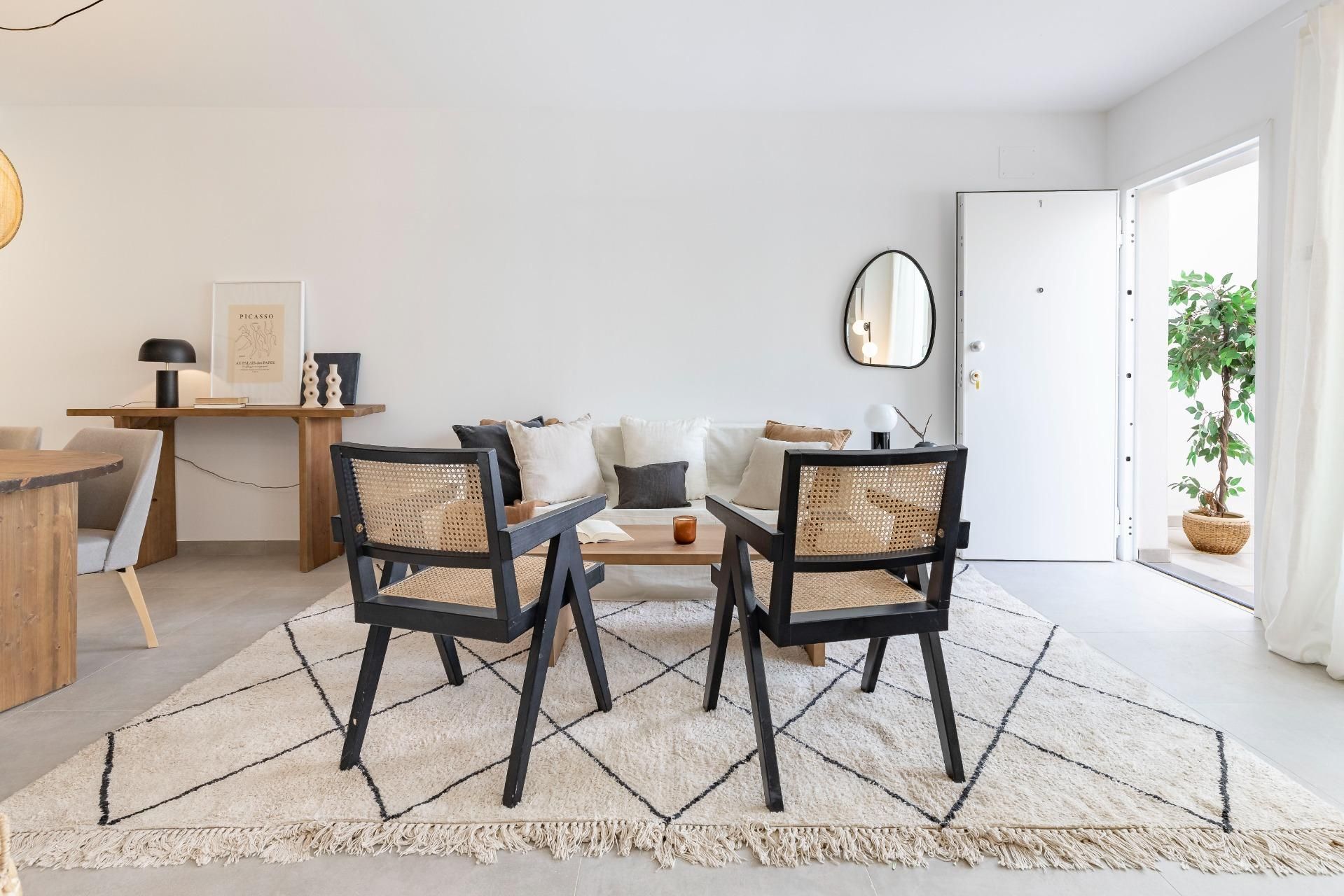 Living room of Flat for sale in Manises  with Private garden, Terrace and Community pool