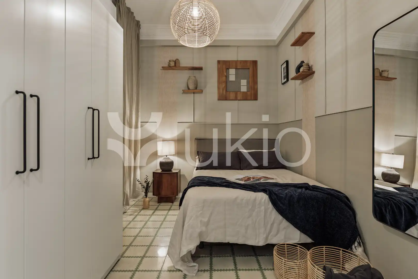 Habitación de Apartamento de alquiler en Barcelona con Aire acondicionado, Calefacción y Amueblado