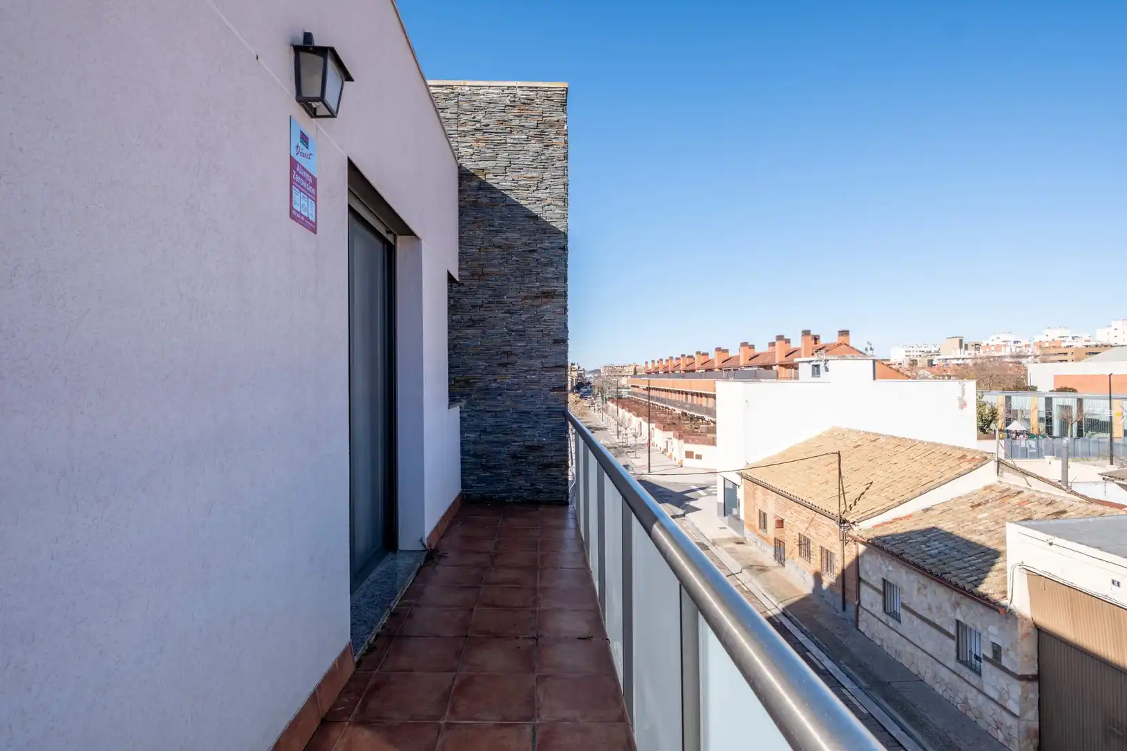 Balcony of Houses for sale in Zaragoza  with Air Conditioner and Heating