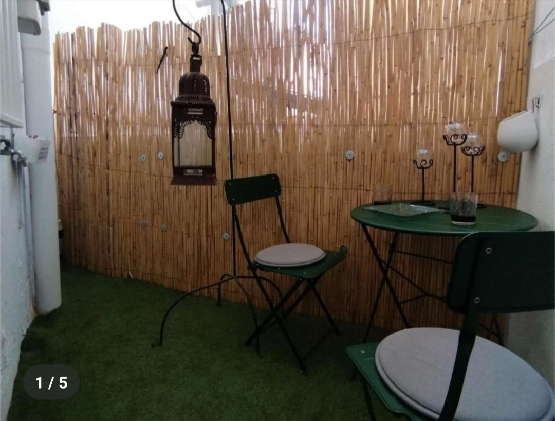 Jardín de Piso de alquiler en  Valencia Capital con Terraza, Amueblado y Horno