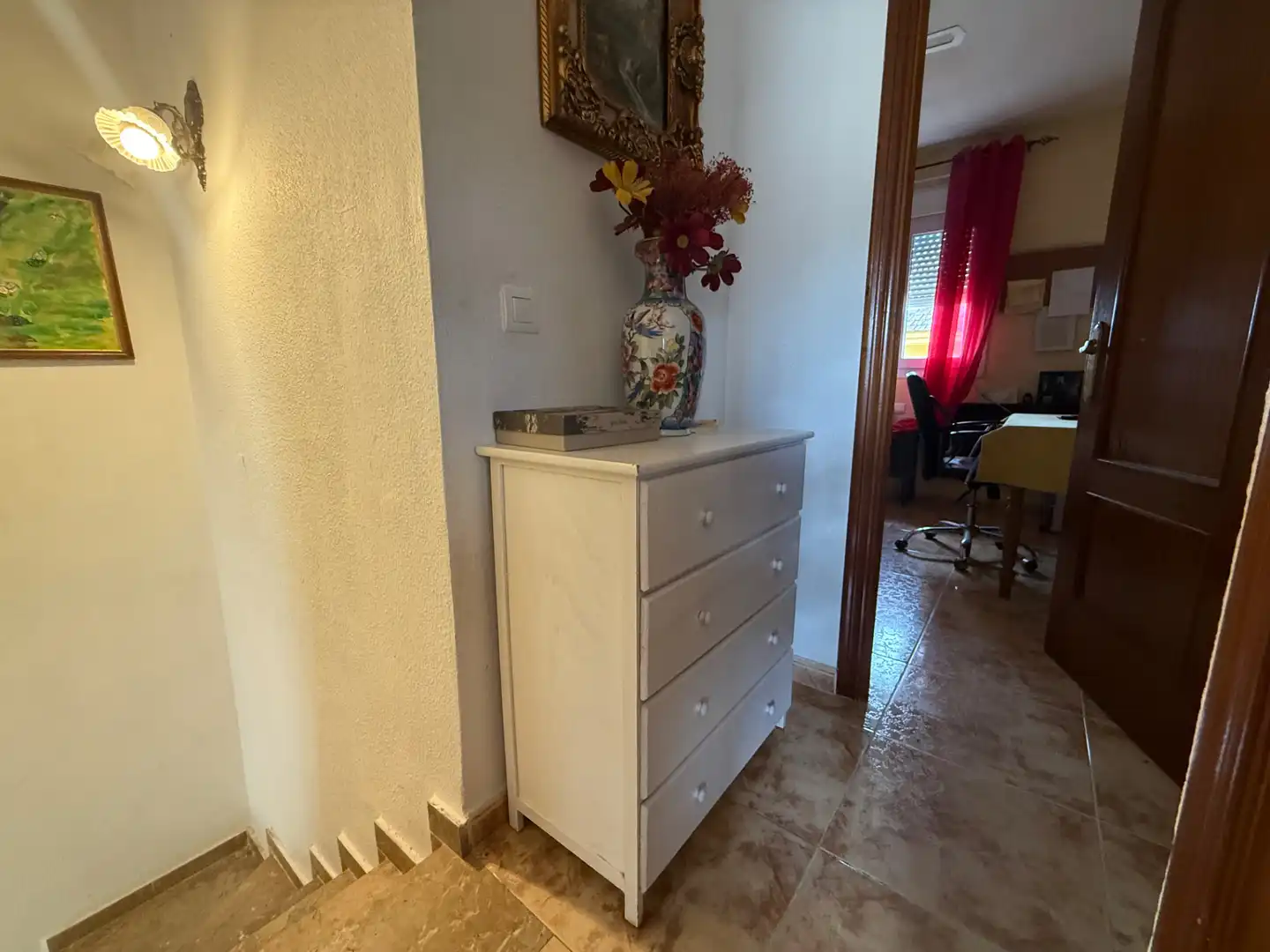 Schlafzimmer von Einfamilien-Reihenhaus zum Verkauf in Aljaraque mit Klimaanlage, Heizung und Privatgarten