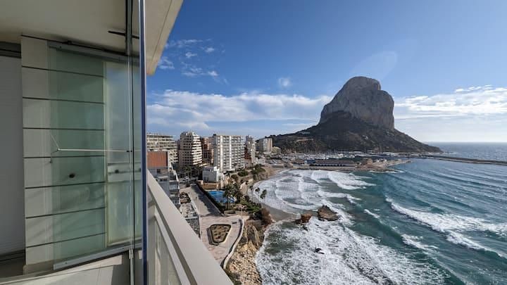 Dormitori de Apartament en venda en Calpe / Calp amb Aire condicionat, Calefacció i Jardí privat