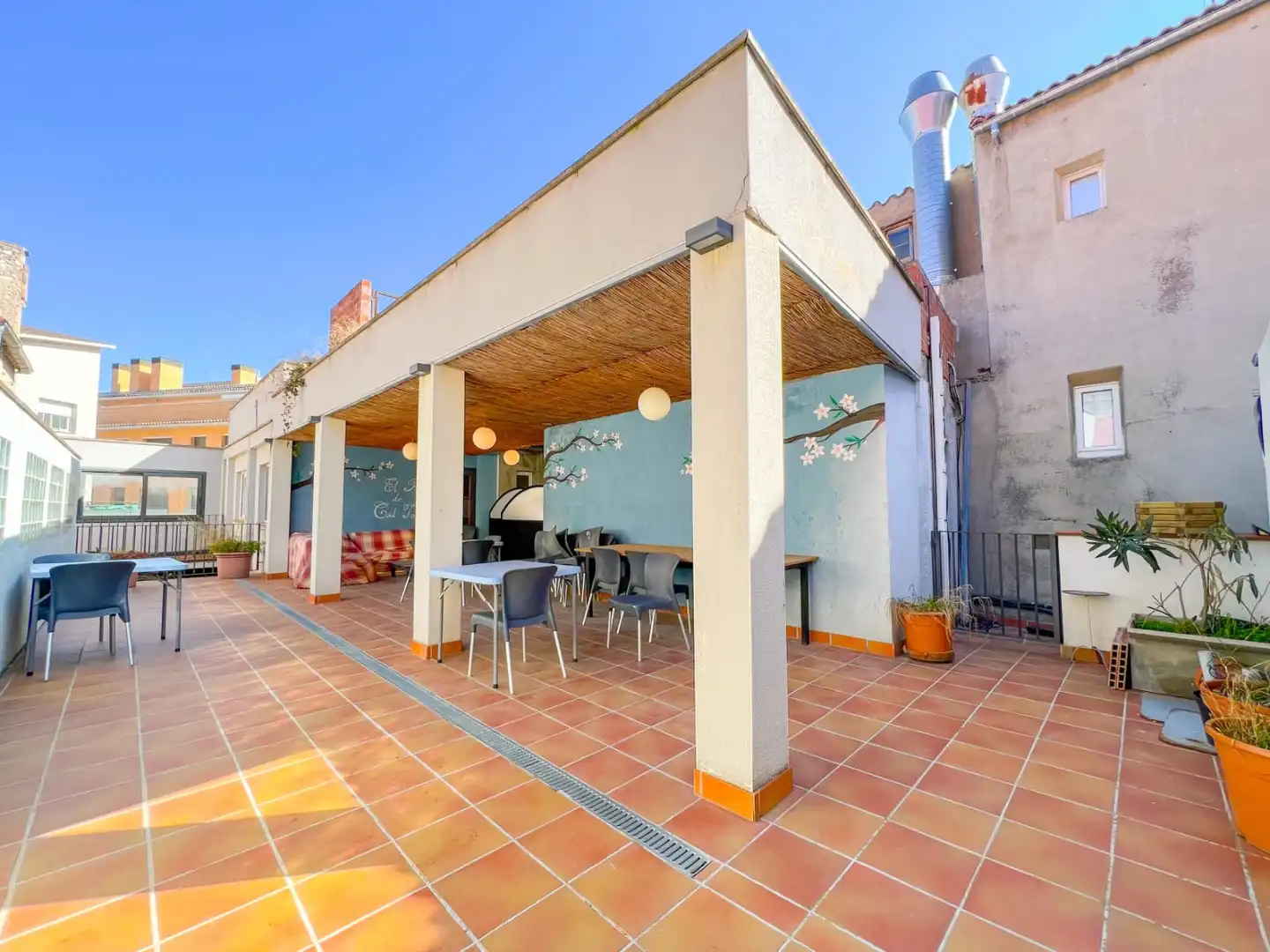 Terrace of Country homes for sale in Santa Coloma de Queralt  with Air Conditioner