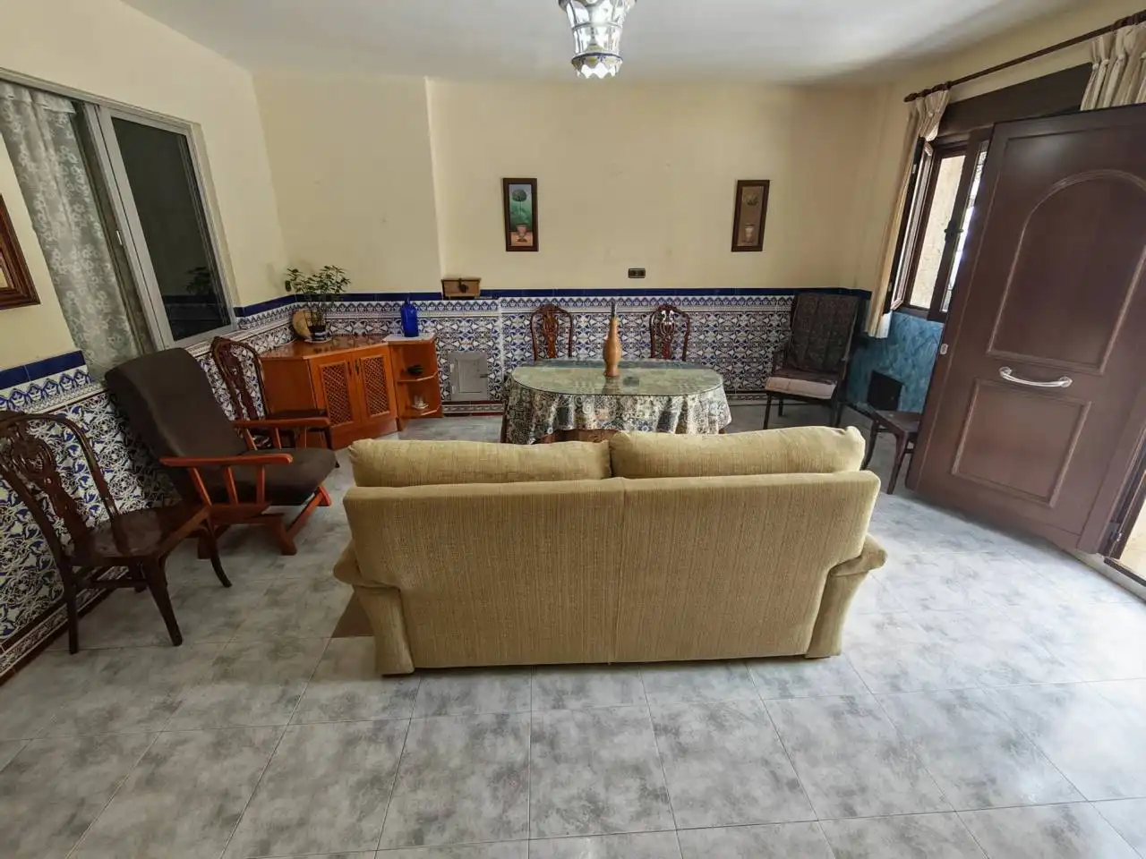 Wohnzimmer von Wohnung zum Verkauf in Huétor Tájar mit Privatgarten