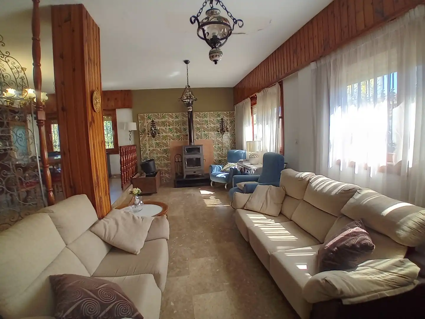 Sala de estar de Casa o chalet en venta en Macastre con Aire acondicionado, Jardín privado y Terraza