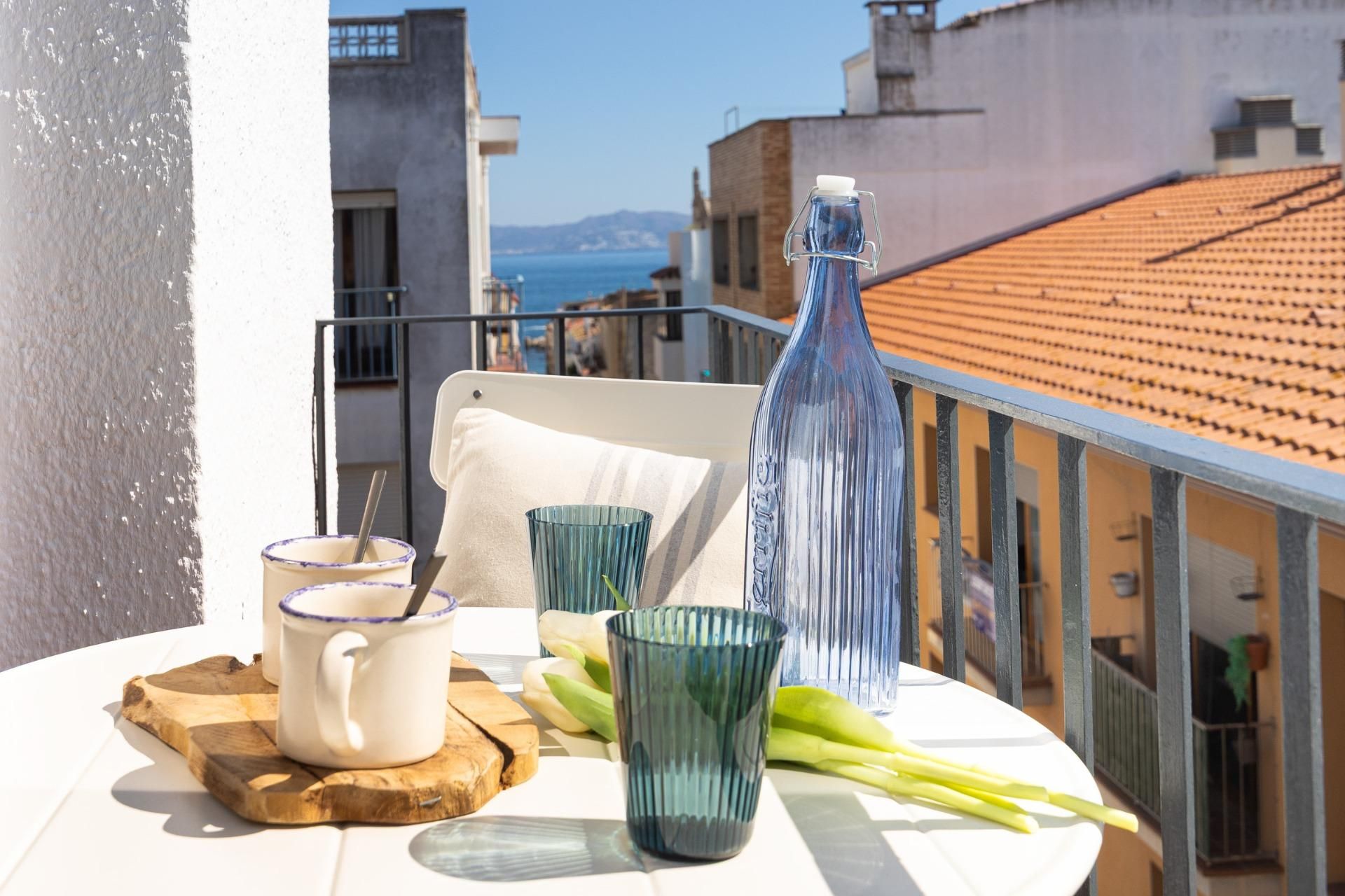 Terrasse von Wohnung miete in L'Escala